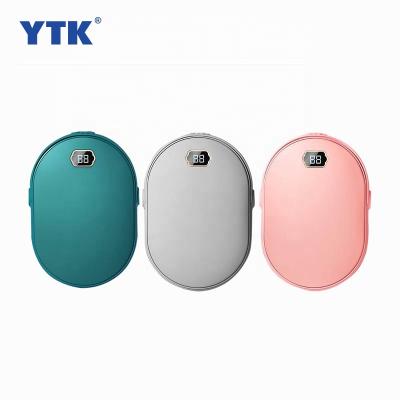 China Hotel Winter 2021 Mini Reusable Electric USB Portable Rechargeable Hand Warmer Hand Warmer Power Bank 10000mAh For Mobile Phone Charging for sale