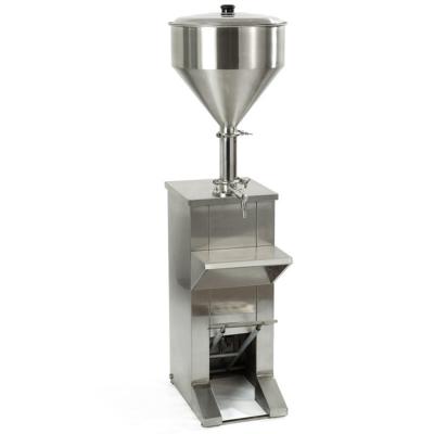 China Food Vertical Pneumatic Single Head Cream Paste Filling Machine for sale