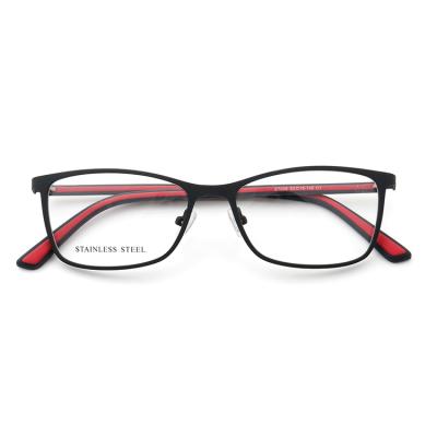 China YOUTOP S7009 Optical Frame Fashion Customized Rectangle Unisex Metal Glass Stainless Frame for sale