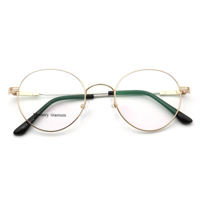 China For 2021 hot sale cheap round glasses metal eye optical frame custom anti blue light GLASS eyewear WONIU SUNNY fashion reading glass for sale