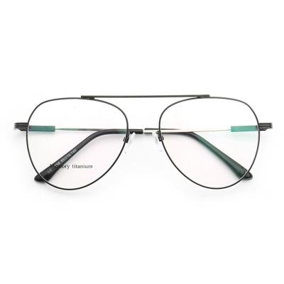 China For Reading Factory Durable Full Large Round Black Rim Memory Temple Metal Optical Glass Frames For Women Men for sale