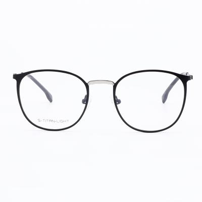 China For Reading Glasses Customized Fashion 7054 Black Silver Red Gold Metal Optical Frames for sale