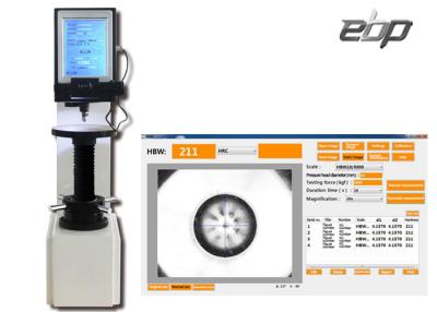 China Silvery White BHN Hardness Testing Machine With USB Interface Load Cell Control for sale