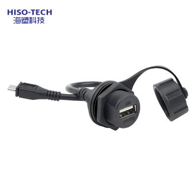 China HISO Consumer Electronic Wire Harness Consumer Cable Water Resistant USB A Female To Type C Cable for sale