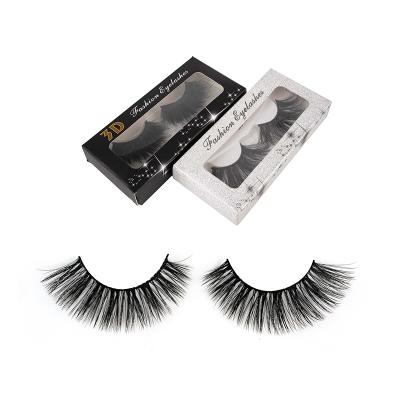 China Wholesale Full Volume Tapered Hand Made Strip Full Lashes Faux Mink Lashes Silk Lashes for sale