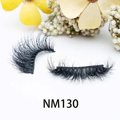 China Hot Sale Full Volume 20mm 25mm 27mm Fluffy Tapered 5D Mink Eyelashes Bomb In The Strip Full Lick for sale