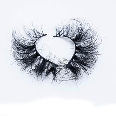 China Wholesale Real Mink 25mm 25mm Siberian Handmade Mink Eyelashes 5pair 3d Factory Full Volume False Eyelashes for sale