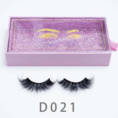 China 1 Pairs 3D 5D Real Mink Siberian Mink Eyelashes Long Natural Handmade Curly Effect Long Fake Lashes Packing Box 100% for sale