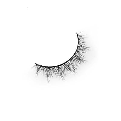 China Wholesale Full Volume False Mink Eyelashes 2021 New Style Tapered Lashes Natural Silk Private Label for sale