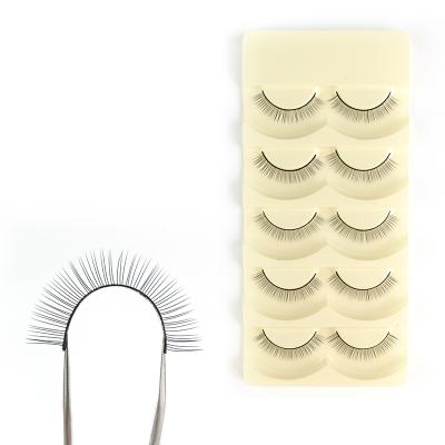 China Full Volume False Eyelash Practice Silk Lashes Exercise Eye Beauty Strip Full Lashes for sale