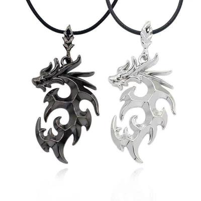 China Durable High Quality Animal Chinese Zodiac Pendant Flame Dragon Necklace for sale