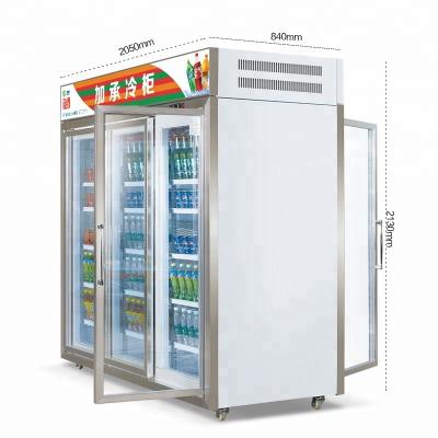 China Single-temperature Jiacheng 6-Door Commercial Beverage Cooler,Glass Door Refrigerator,Deli Beverage Cold Fridge JC-K2050S06 for sale