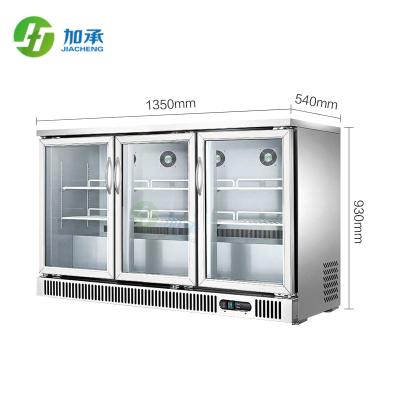 China Single-temperature Jiacheng beer freezer stainless steel beverage bar display cabinet refrigerator freezer JC-PJ1800W4F for sale