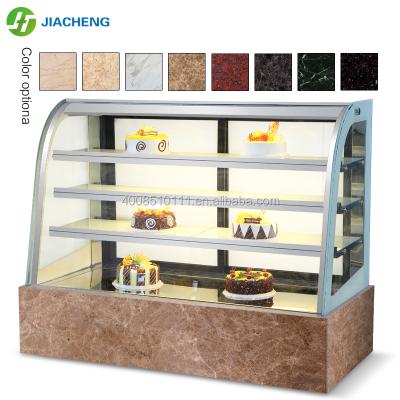 China High Quality Jiacheng Cake Cooler Single-temperature Bread Dessert Showcase Fresh Cabinet Refrigerator Freezer, Tempered Glass for sale