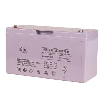 China Bateria de ácido de chumbo 6-GFM-120 recarregável de 12V120AH para sistema de energia UPS à venda