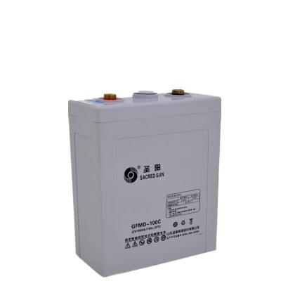 China 65mm Width Sacred Sun GFMD-100C 2V100Ah Lead Acid Battery for UPS Power Communication for sale