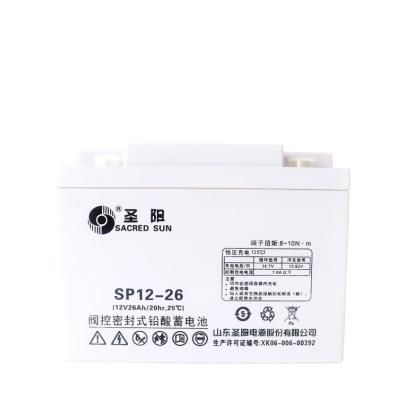 China Sacred Sun SP12-26 Lead Acid Battery 12V26Ah For UPS Solar Energy Storage Power System for sale