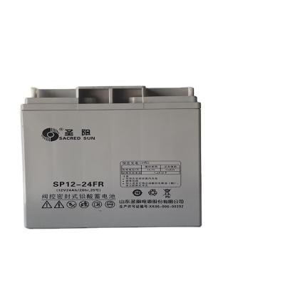 China Sacred Sun SP12-24 12V24Ah loodzuurbatterij voor energie back-up in elk temperatuurbereik Te koop