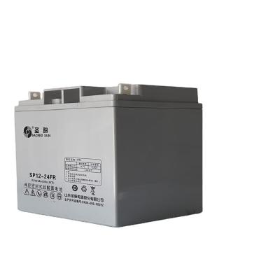 China High Capacity Sacred Sun Regulated SP12-24 Lead Acid Battery 12V24Ah for Power Backup for sale