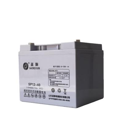 China 165mm Breite Heilige Sonne SP12-40 Bleibatterie 12V40Ah für Kommunikationssystem zu verkaufen