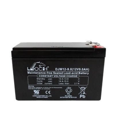 China Container Material ABS Leoch DJW12-9.0 Lead Acid Battery 12V9Ah for Eps Power Supply for sale