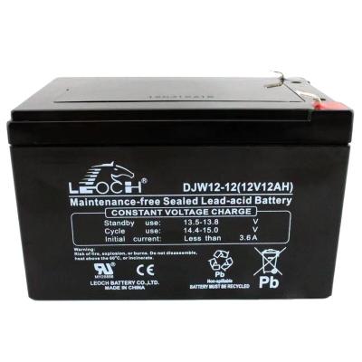 Chine Batterie Leoch DJW12-12 12V12Ah Batterie au plomb acide pour la communication et la sauvegarde durable à vendre