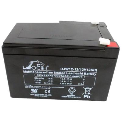 Chine Batterie Leoch DJW12-12 12V12Ah pour le système de stockage d'énergie solaire pour l'éclairage des bateaux à vendre