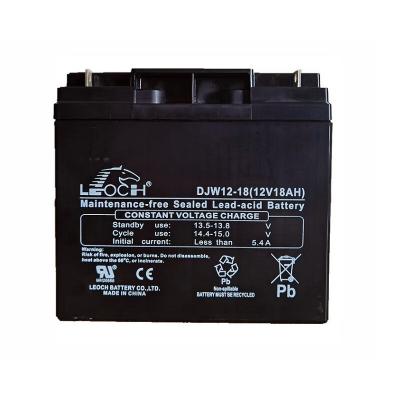 Китай Долговечная Leoch батарея DJW12-18 12V18Ah для солнечной энергии продается