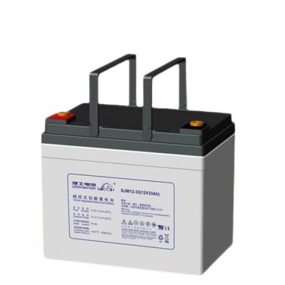 China 130±1mm Width Leoch Battery DJW12-33 Lead Acid Battery 12V33Ah for Solar Power System for sale