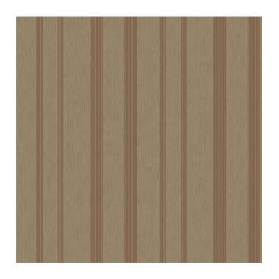 China Moistureproof Classic Brown Waterproof Living Room Embossed Striped Vinyl Wallpaper For Walls Decoration for sale