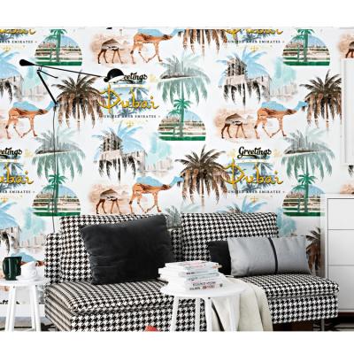 China New Modern Waterproof Design 3d Moistureproof Paper Backed PVC Wallcovering Home Decoration for sale