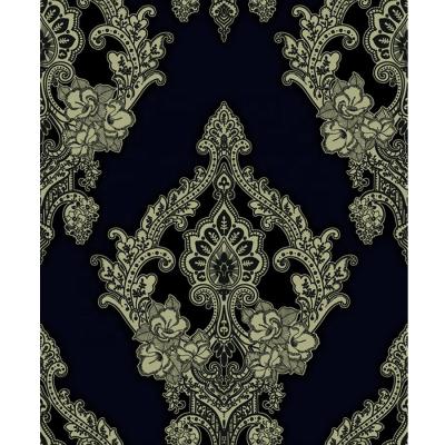 China Moistureproof Waterproof Embossed Decorative Damask Hotel Home Vinyl Wallpaper 3d Wallcovering China Manufacturer for sale