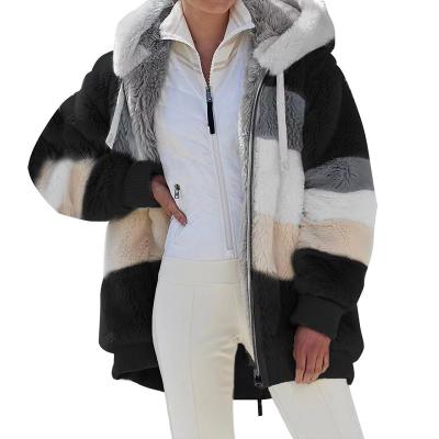 China Other 2021 New Arrival Woman Oversized Casual Loose Jacket Soft Fleece Overcoat for sale