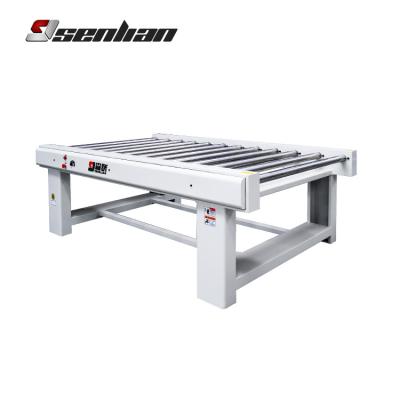 China 1300 Scratch Resistant Steel Roller Conveyor For Wood, MDF, Ply, Fiber Cement Board for sale