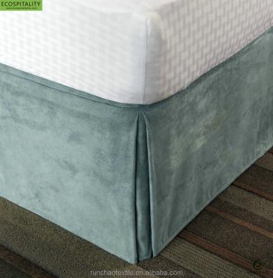 China Hotel Home Decorative 5 Star Polyester 100% Fire Retardant Fitted Bed Skirt for sale