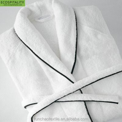 China 100% QUICK DRY Cotton Terry Towel Double Loops Hotel Bathrobe With Logo for sale