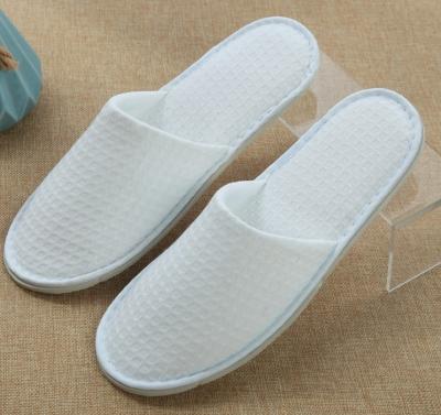 China Breathable 100% Cotton Waffle Slippers For Hotel for sale