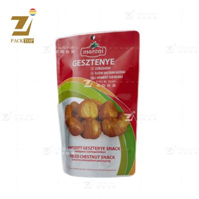 China Microwavable High Temperature Retort Stand Up Pouch For Chestnut Food for sale