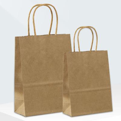 China Biodegradable Kraft Paper Bag Kraft Paper Bag Handheld Kraft Paper BagCustom Your Own Logo for sale