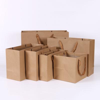 China Biodegradable Paper Packaging Bag Environmental Protection Tote Bag Custom Logo for sale