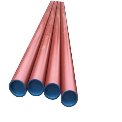 China Fluid Pipe ASTM A500 GR.B bevelled no plastic caps seamless steel pipes Anti corrosion painting EXW and CFR quotation for sale