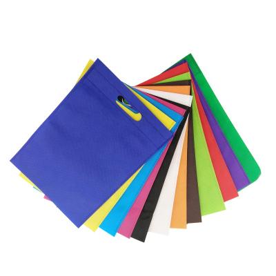 China Eco-Friendly Factory Direct Sales Colored Empty D Cut Die Cut Non Woven Promotional Bag Customized for sale