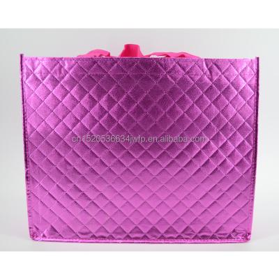 China Aluminized Nonwoven Wine Handled Insulated Cooler Tote Bag for sale