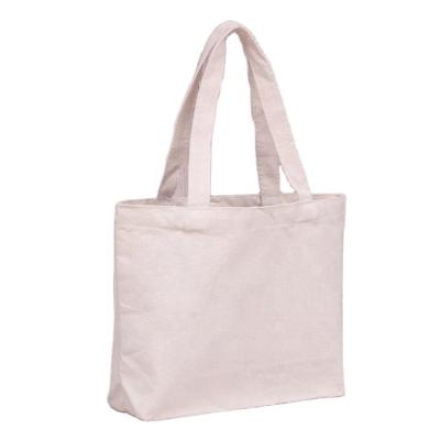 China Eco Friendly Shopping Cotton Handled Bags Beach Canvas Bag Wholesale Plain for sale