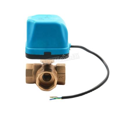 China General hot sale 1 inch 220V three way electric ball valve for sale