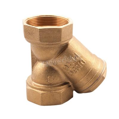 China General Factory Price 2 Inch Female Thread Brass Y Filter Y Strainer For Water for sale