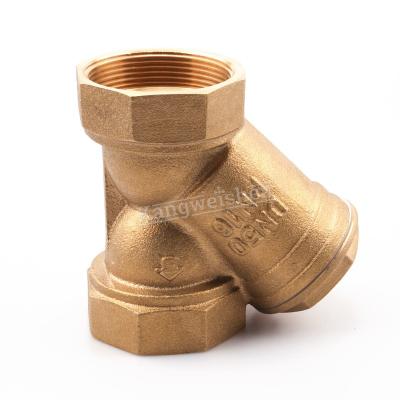 China PN16 Female Thread 2 Inch Y Brass General Type Filter Check Strainer for sale