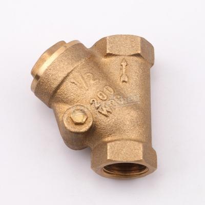 China General WOG200 1/2 Inch Y Type Brass Strainer Filter for sale