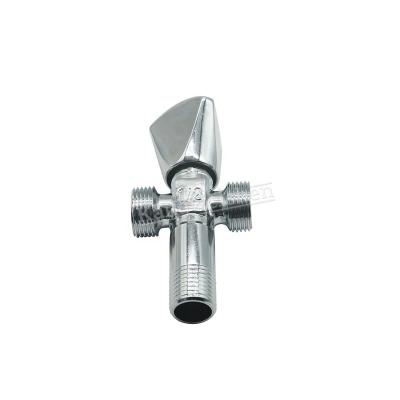 China New General 1/2 Inch Chrome Plated Polished Brass Three Way Angle Valve for sale