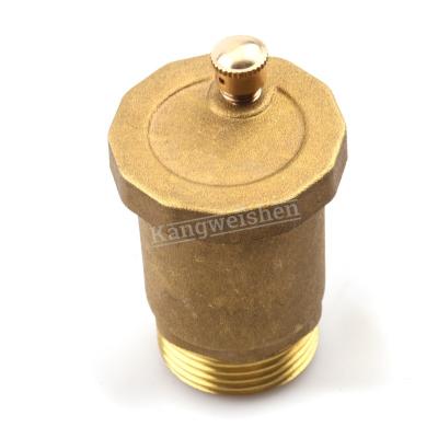 China General 1 Inch Air Vent Brass Auto Valve Screw Adjustable Air Exhaust Valve for sale